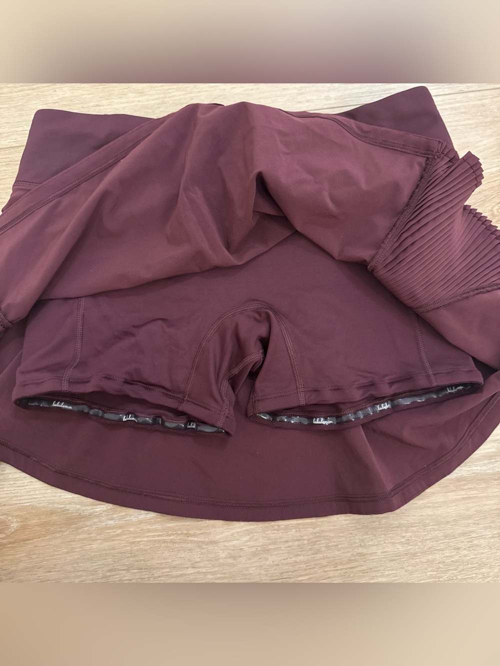 Lululemon Play Off The Pleats Tennis Skirt Cassis Skort/Short Size 4 - Picture 7 of 9
